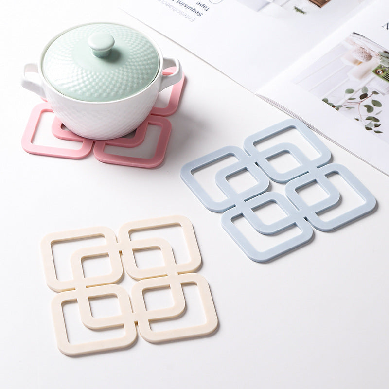Creative Silicone Heat-Resistant Coasters for Kitchen