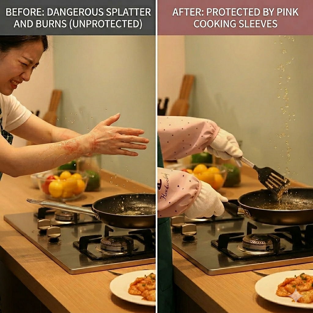 Reusable Waterproof Oil-Proof Long Sleeve Covers