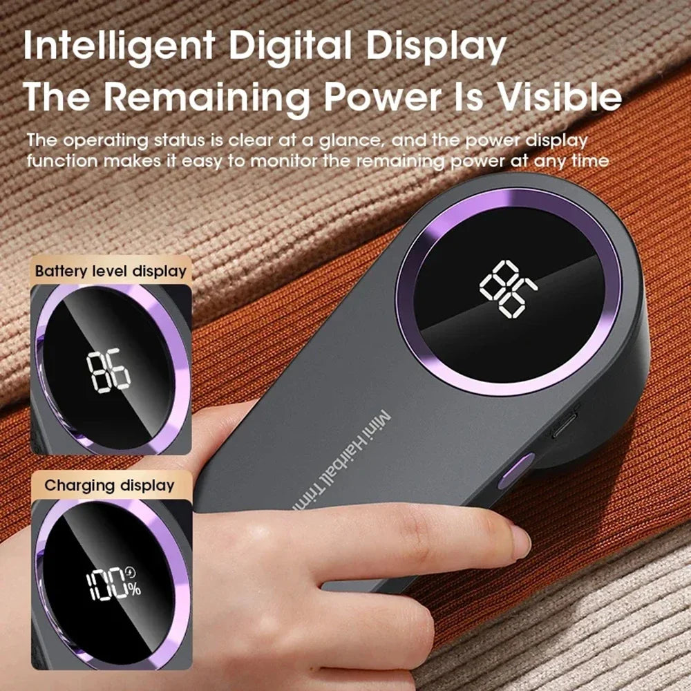 LED Digital Lint Remover for Clothing