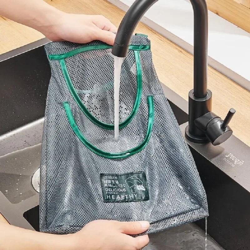 Reusable Storage Bags - Kitchen Hanging Mesh Bag