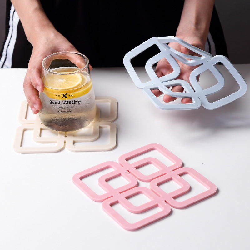Creative Silicone Heat-Resistant Coasters for Kitchen